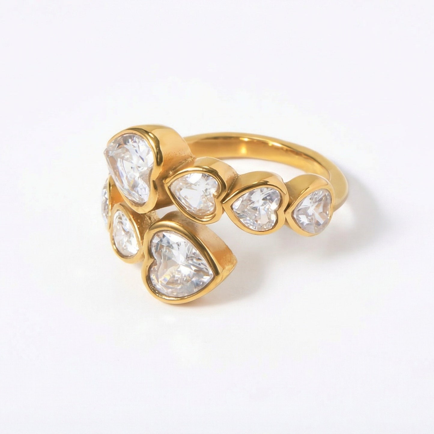 Moonlit Heart Ring