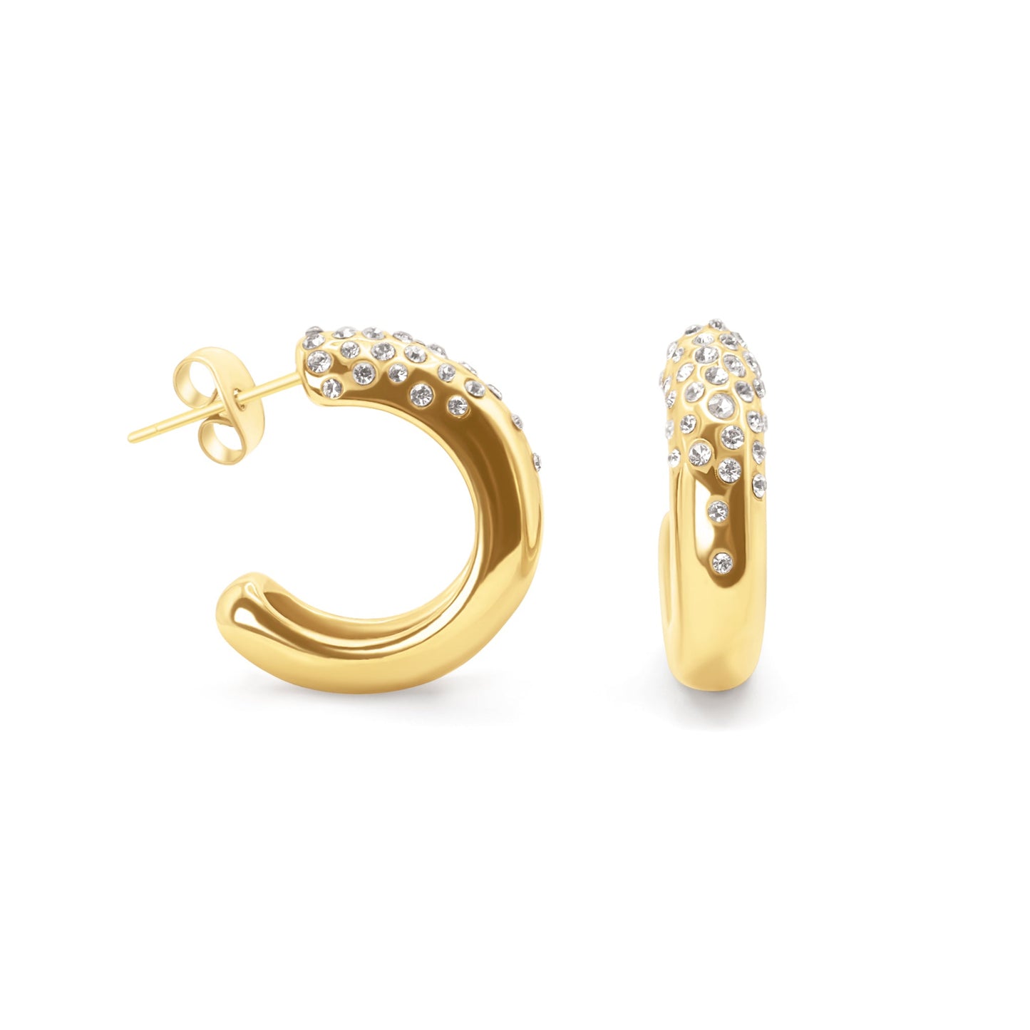 Sunlit Sparkle Hoops