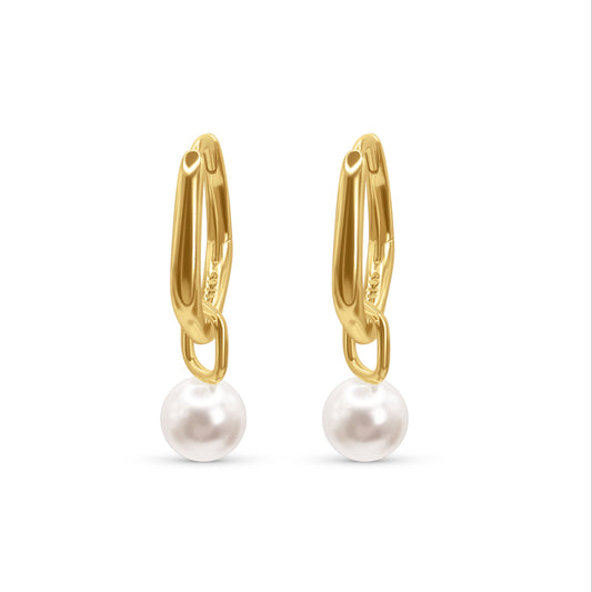 Mother Pearl Hoops
