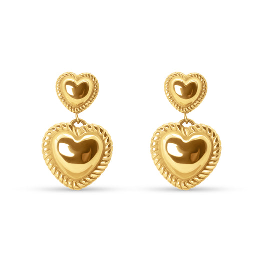 Heart Of Gold Earrings