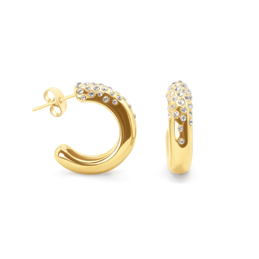 Sunlit Sparkle Hoops