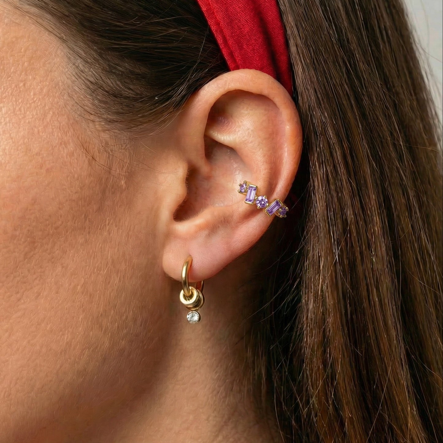 Violet Spell Ear Cuff